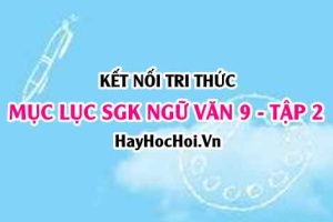 Mục lục SGK Ngữ Văn 9 tập 2 Kết nối tri thức